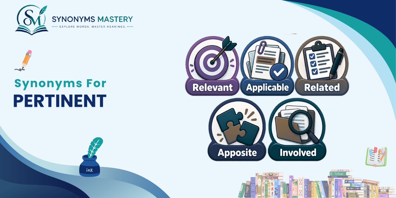 Synonyms for Pertinent